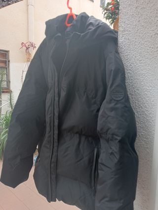 Chaqueta niño plumas negro
