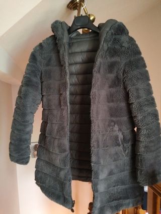 Abrigo plumas reversible 