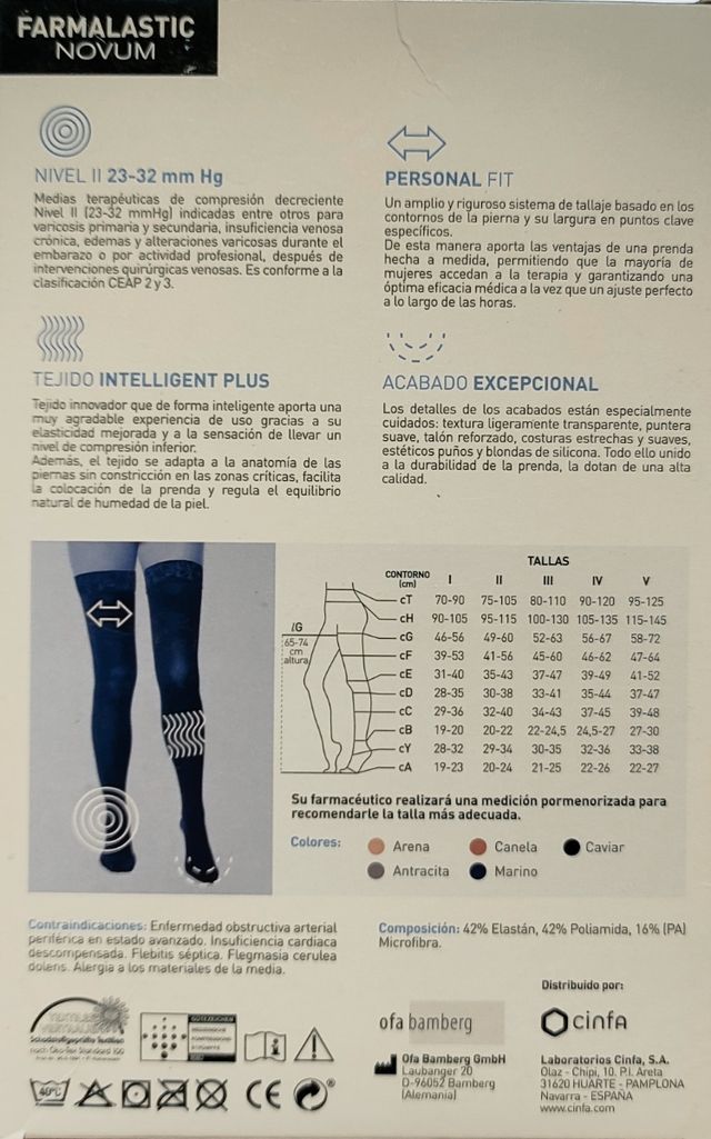 Medias FARMALASTIC. Talla 2 NUEVAS.