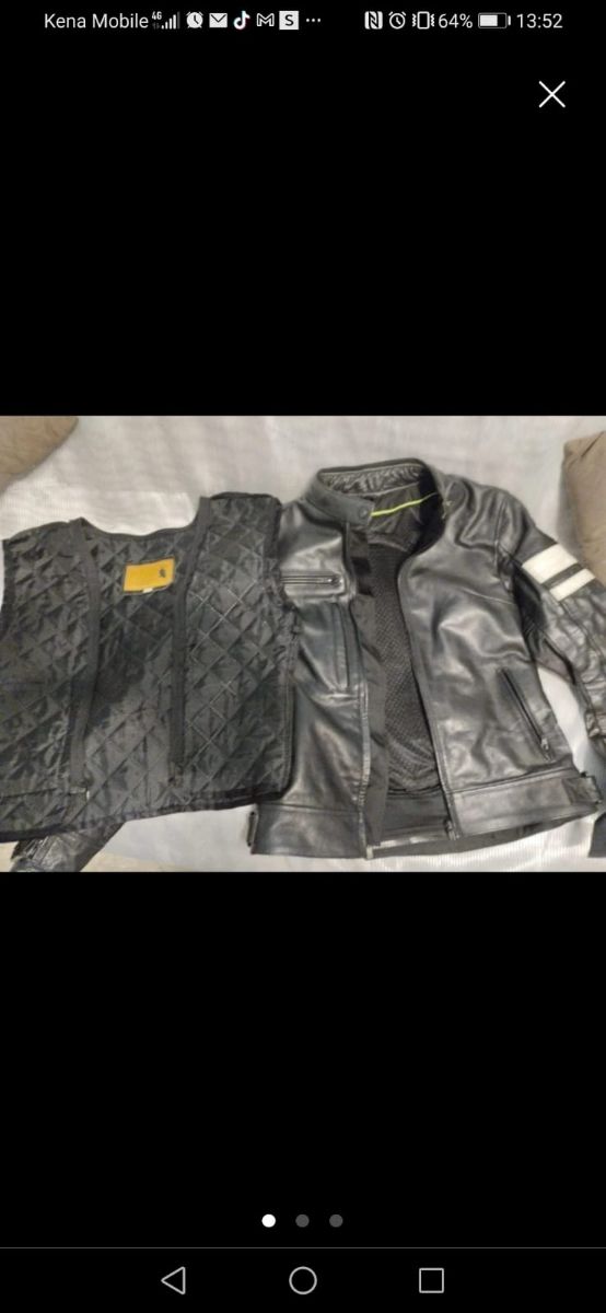 Giacca in pelle da moto donna