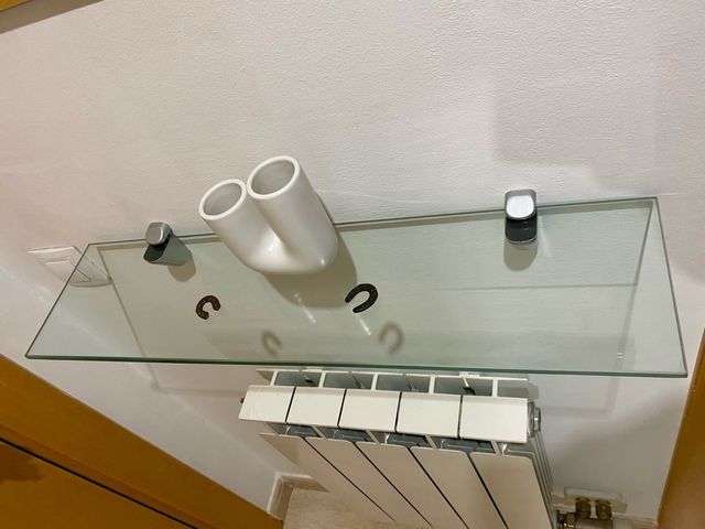 Conjunto de espejo y repisa recibidor