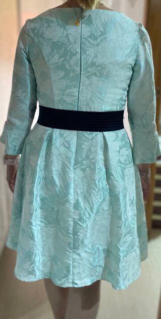 Vestido azul turquesa