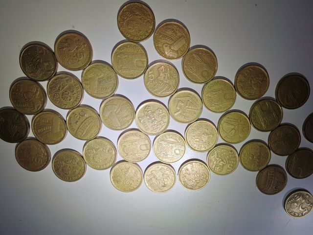 Monedas de 5 pesetas lote 98 monedas
