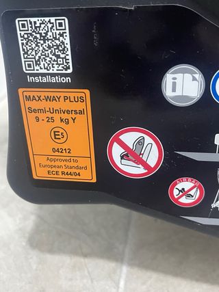 Silla coche contramarcha