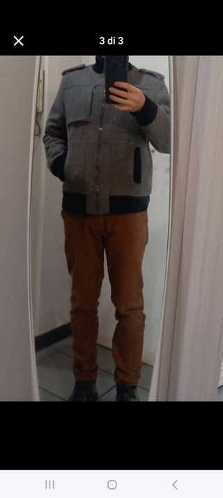 Bel Giubbotto grigio lana