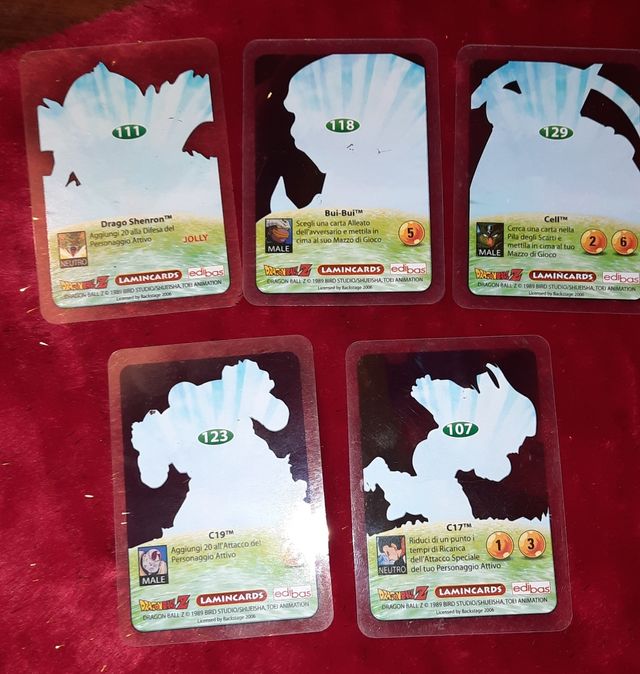 Carte dragonballz lamincards vintage
