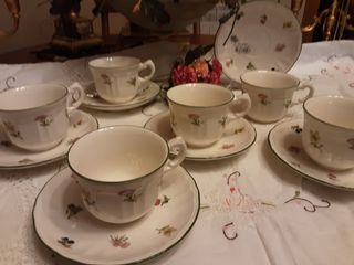 Set 4 tazas con plato San Claudio