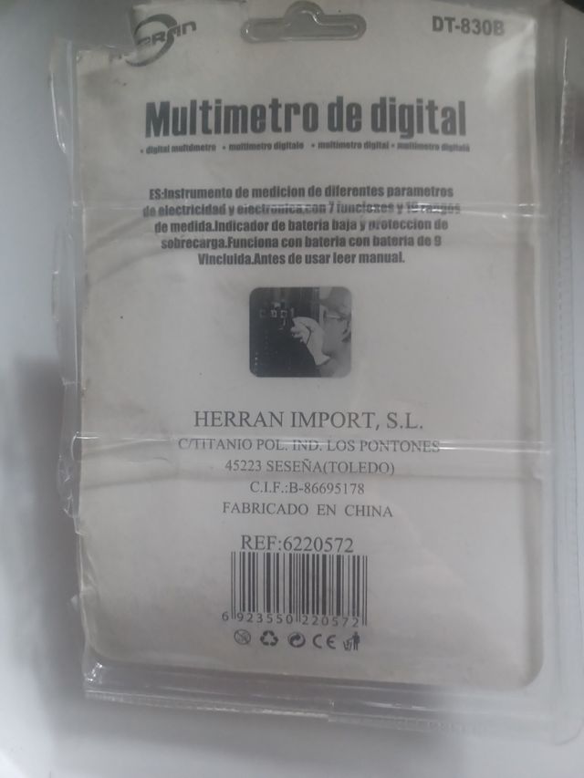 Multimetro digital nuevo