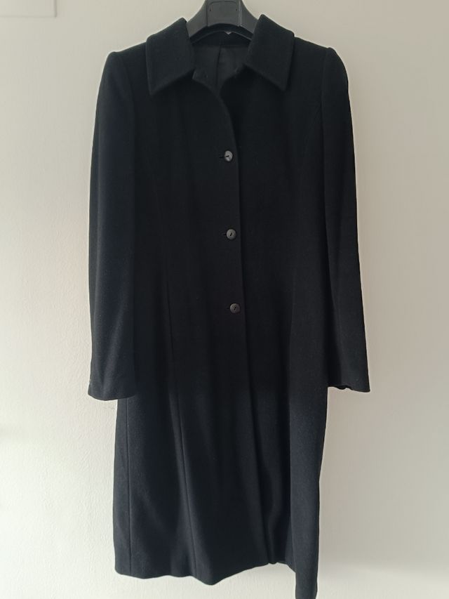 Abrigo largo negro Unit El corte Ingles