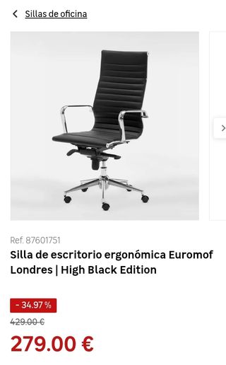 Sillas de escritorio ergonómico