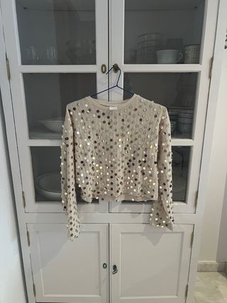 Top lentejuelas zara 