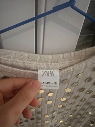 Top lentejuelas zara 