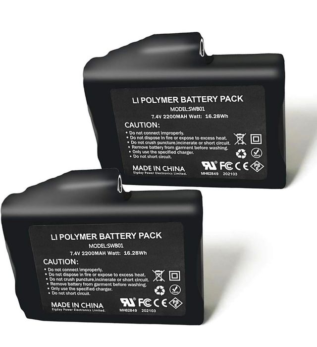 Baterías recargables guantes