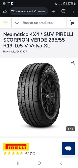 Naumaticos Pirelli Scorpion Verde