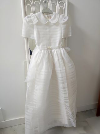 VESTIDO DE COMUNIÓN con alforcillas 