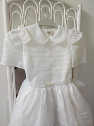 VESTIDO DE COMUNIÓN con alforcillas 