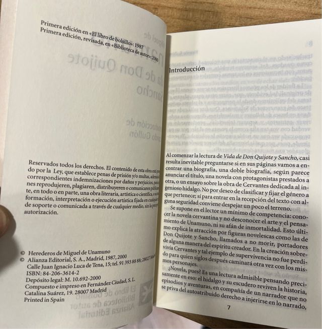 VIDA DE DON QUIJOTE Y SANCHO / MIGUEL DE UNAMUNO