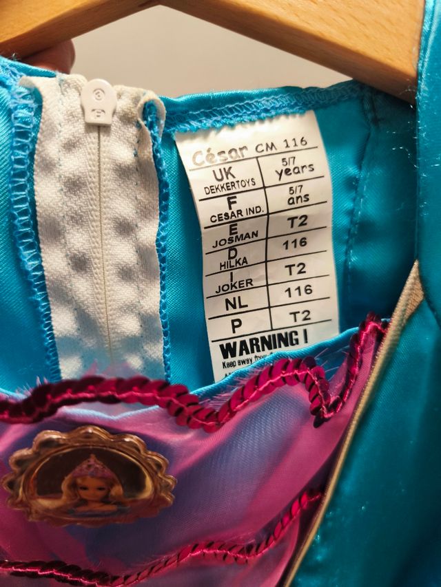 Disfraz Barbie Princesa Talla 5-7 años