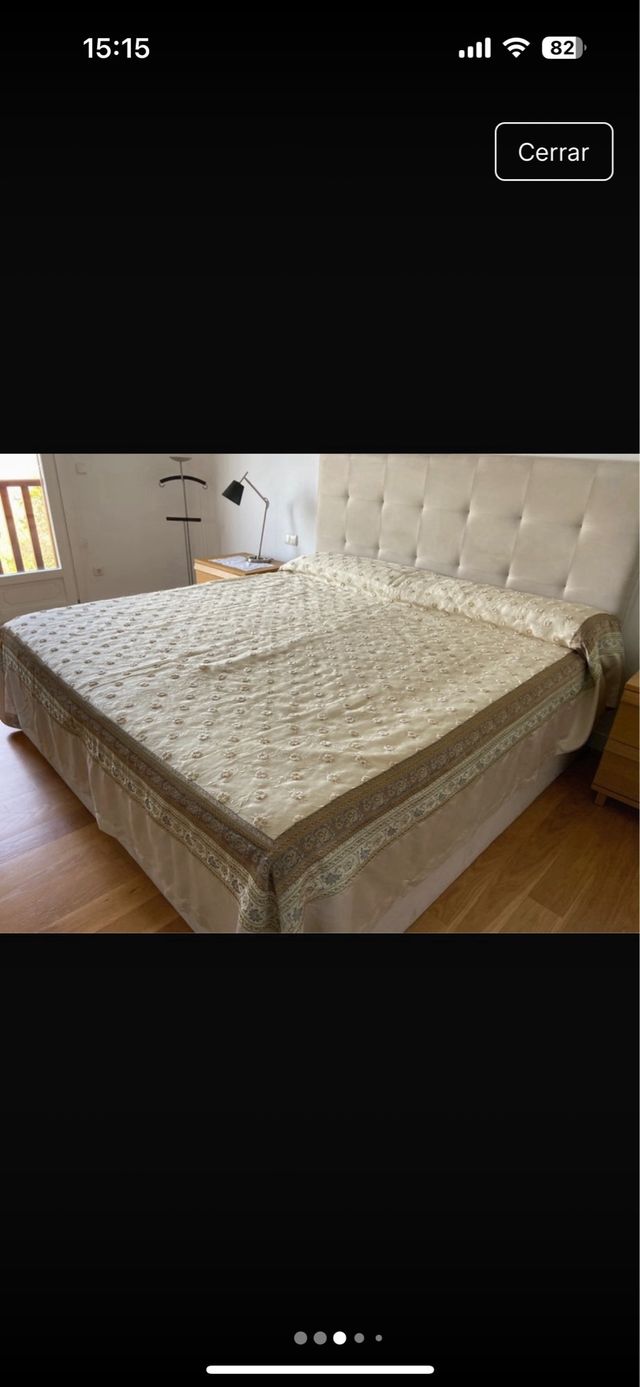 Colcha de cama de 2x2