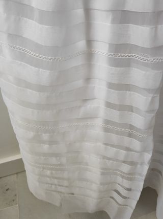 VESTIDO COMUNIÓN con alforcillas y encaj