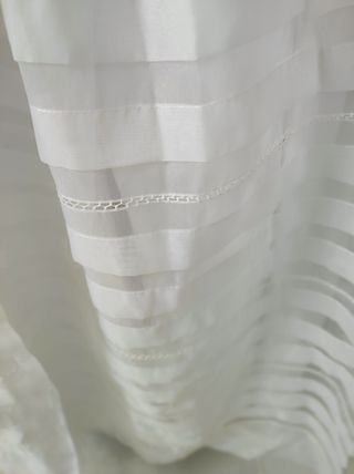 VESTIDO COMUNIÓN con alforcillas y encaj