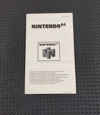 Manual Mario Kart 64 + Info + Folleto Publicidad