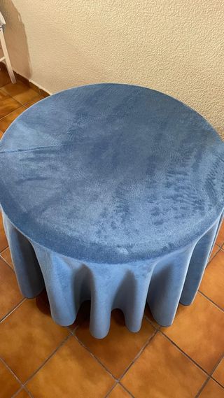 Mesa camilla con cristal de 80 cm. REGALO TAPETE