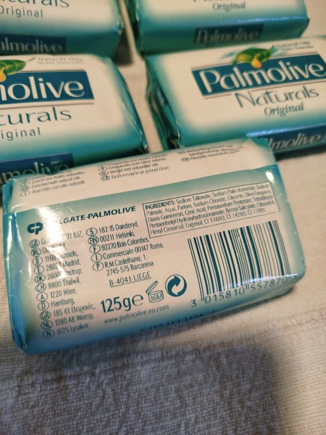 Lote 5 pastillas de jabon Palmolive