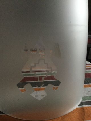 Vaso in vetro satinato ivv