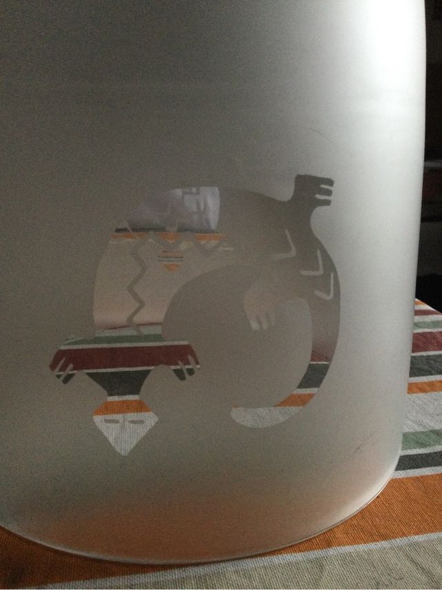 Vaso in vetro satinato ivv