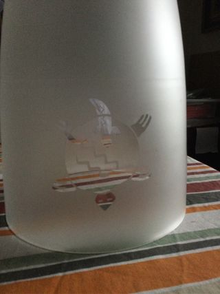 Vaso in vetro satinato ivv