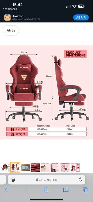 Silla gaming