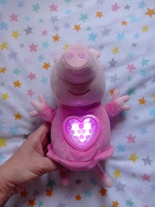 Peppa pig peluche luz