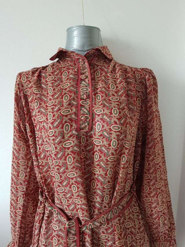 Caftano bordeaux fantasia