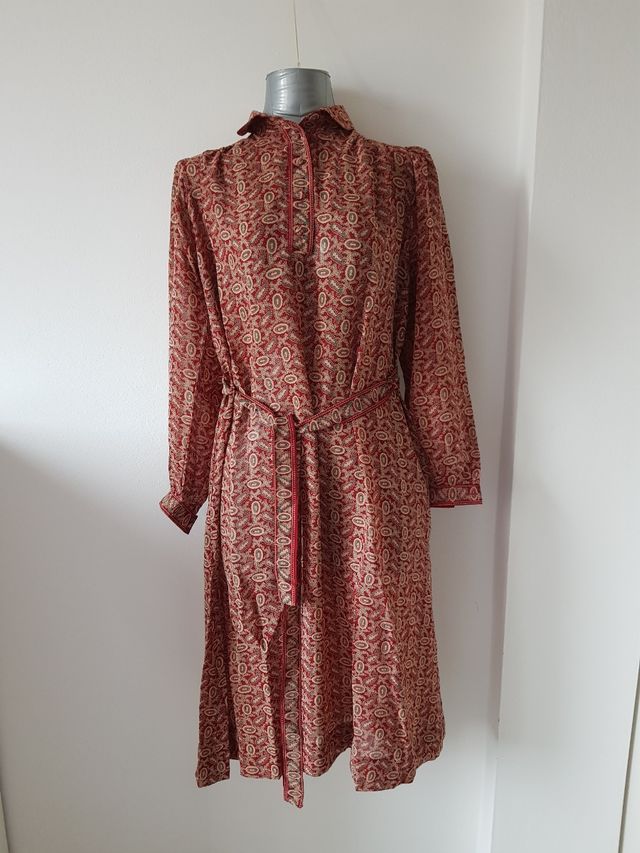 Caftano bordeaux fantasia