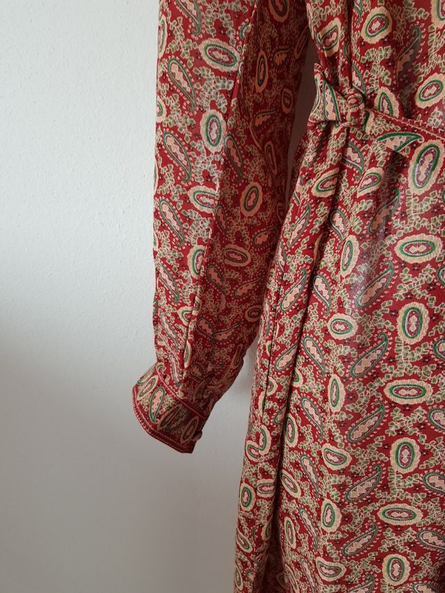 Caftano bordeaux fantasia