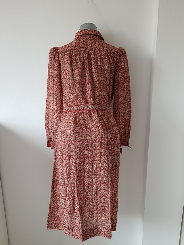 Caftano bordeaux fantasia