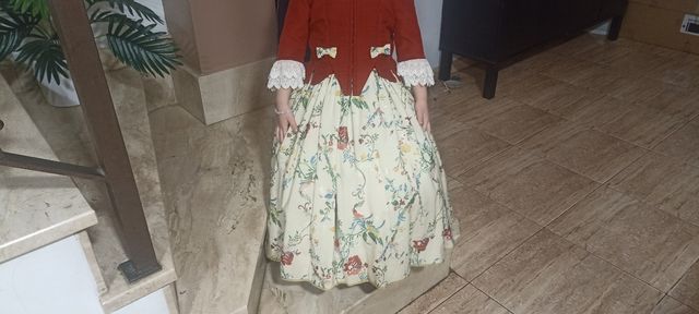 Traje fallera niña talla 4-5-6 años apro