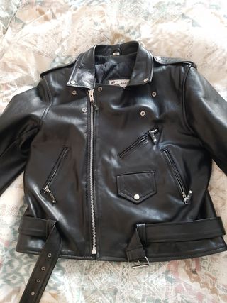 Chaqueta de cuero de hombre