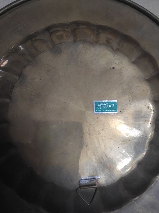 2 platos árabes metal