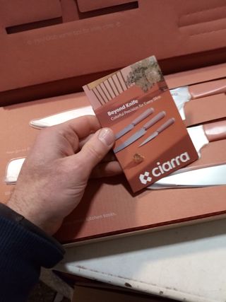 Set di coltelli 3 pezzi acciaio inox per pane