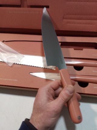 Set di coltelli 3 pezzi acciaio inox per pane