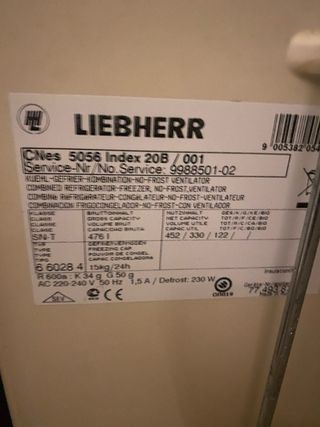 Nevera liebherr cn 5056 