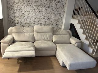 Sofa cheslong tela antimancha