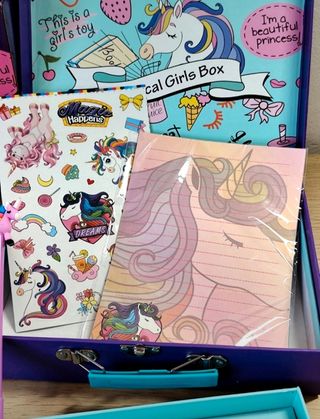 Papelería Kawaii unicornio set