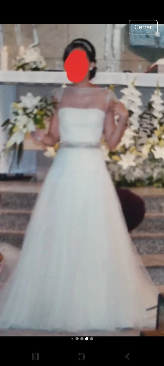 Vestido de novia romántico