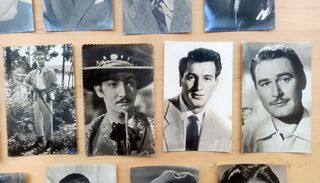 Postales felicitación años 50 - actores Hollywood