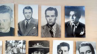 Postales felicitación años 50 - actores Hollywood