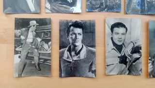 Postales felicitación años 50 - actores Hollywood