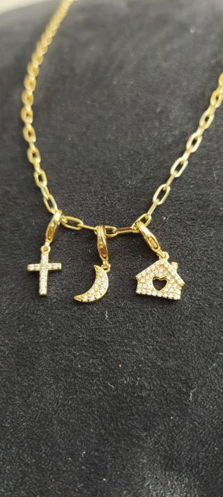 Colgantes de plata s925 dorados